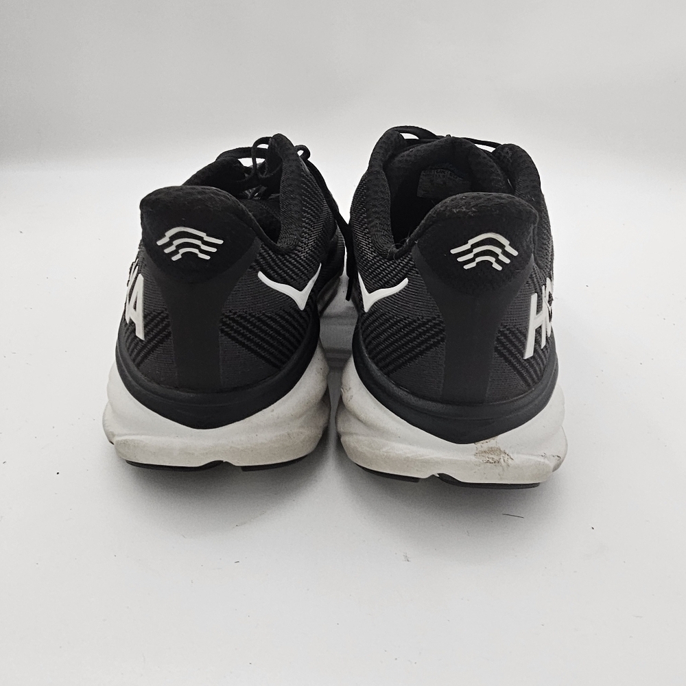 Hoka Clifton 9 Mens Wide Black Running Shoes Size 12D Preowned - Picture 2 of 11